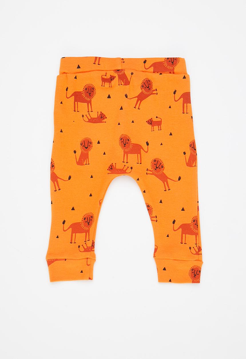 MINOTI - Baby cuff trousers - orange