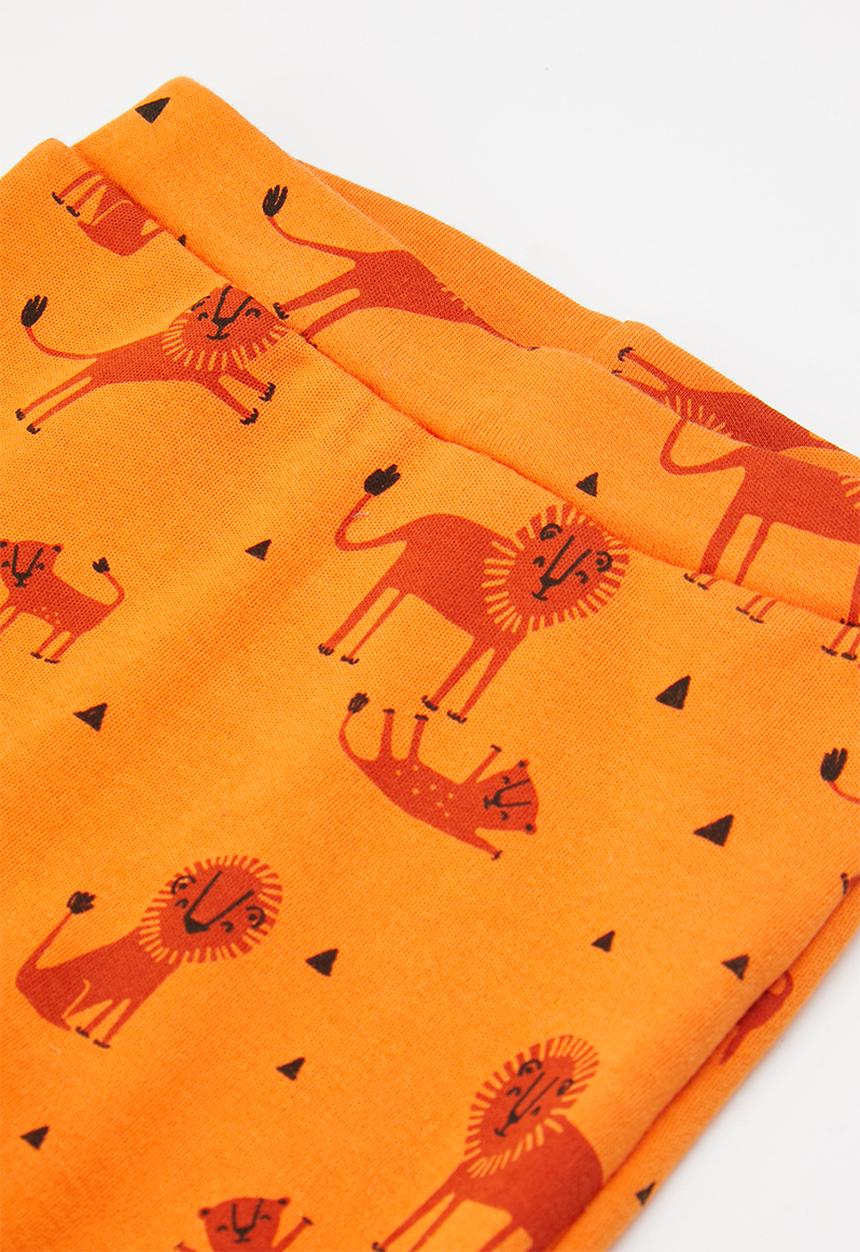 MINOTI - Baby cuff trousers - orange