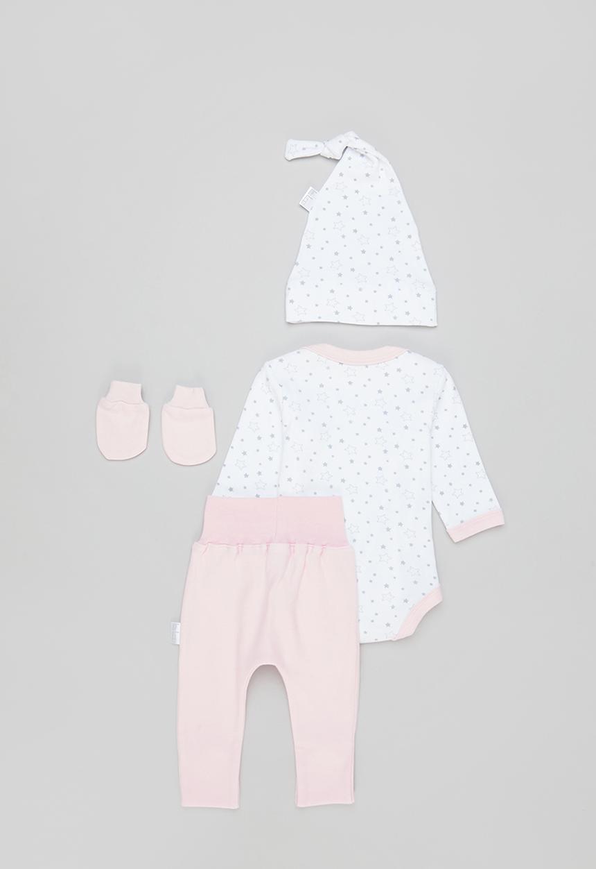 Little Lumps - Star layette set - pink