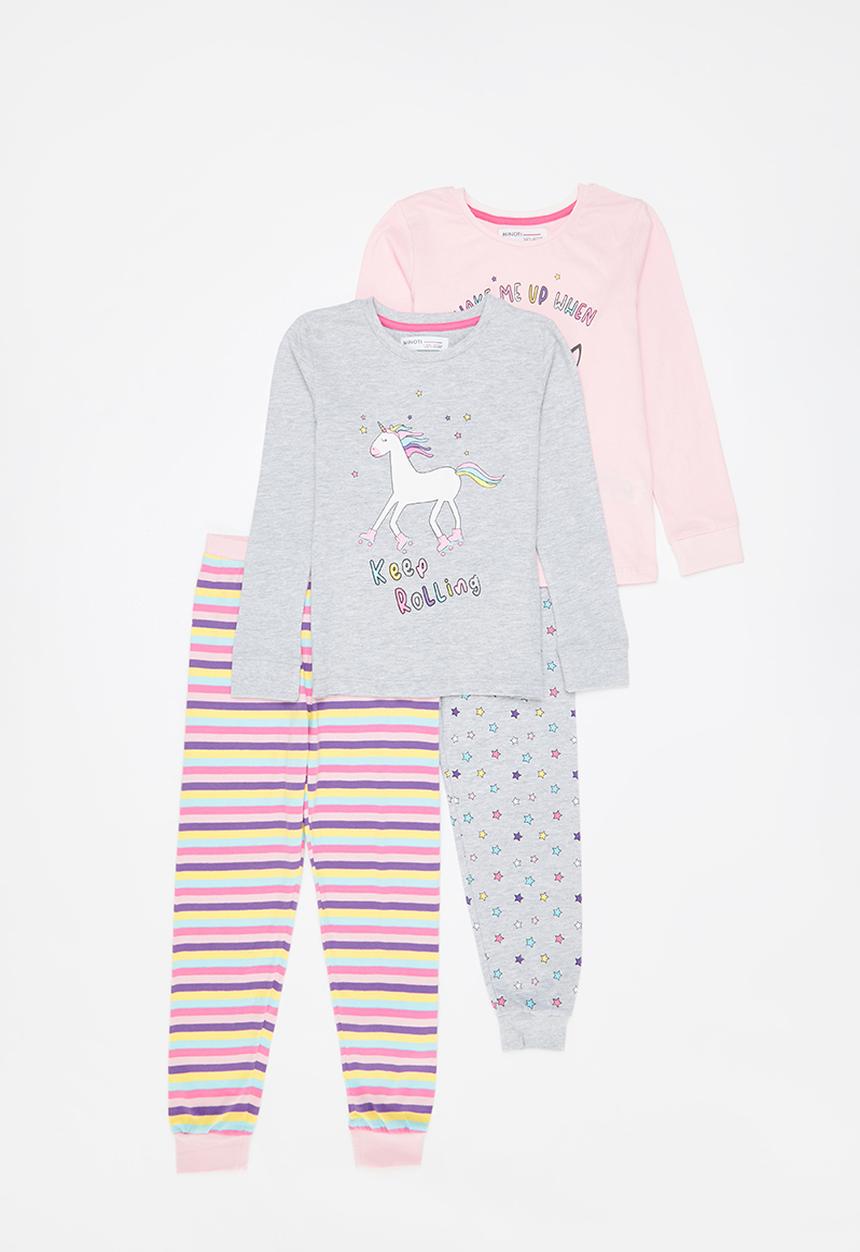 MINOTI - 2 pack unicorn pyjama set - multi