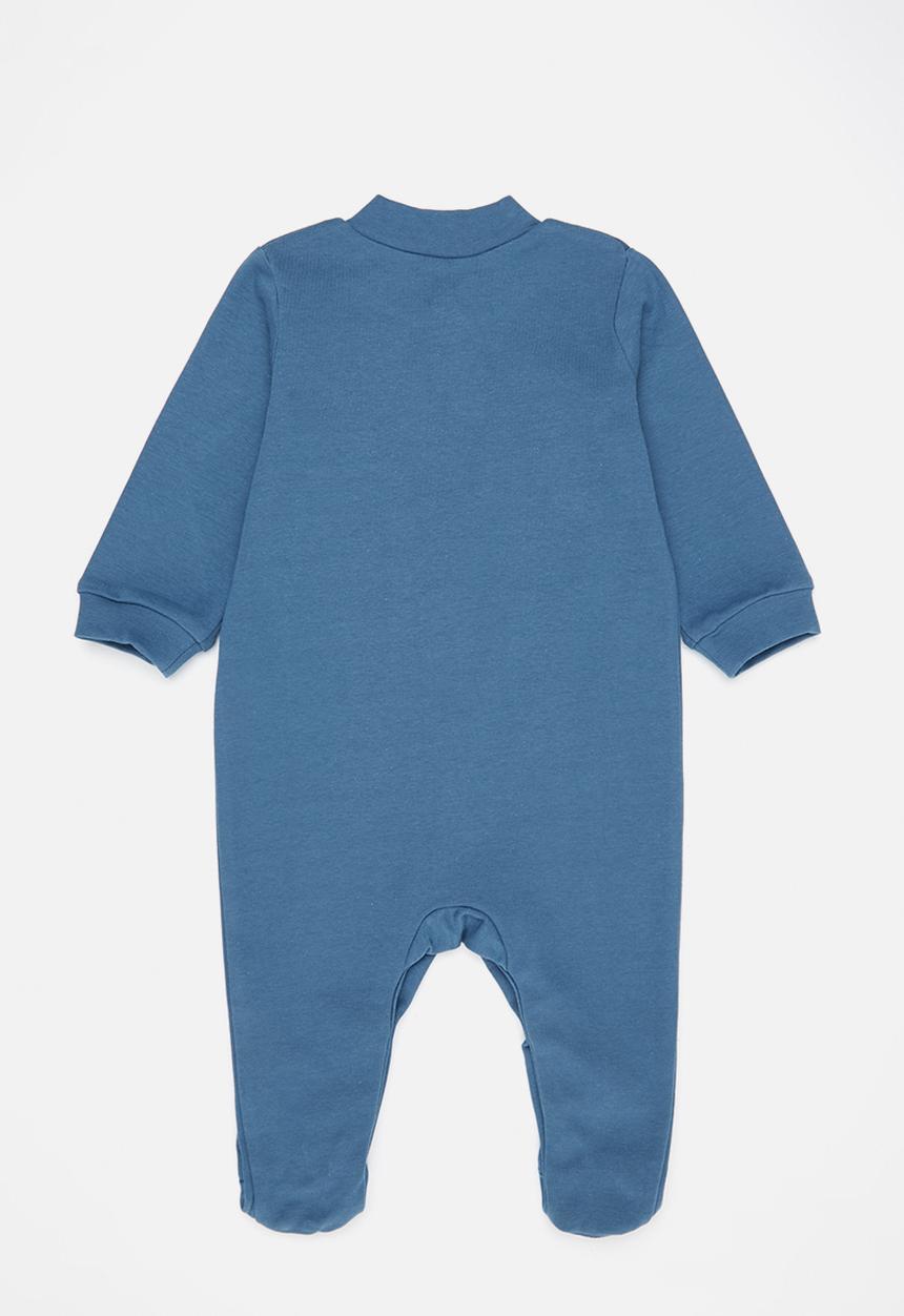 Pop Candy - Boys 2 pack long sleeve sleepsuit - blue & navy