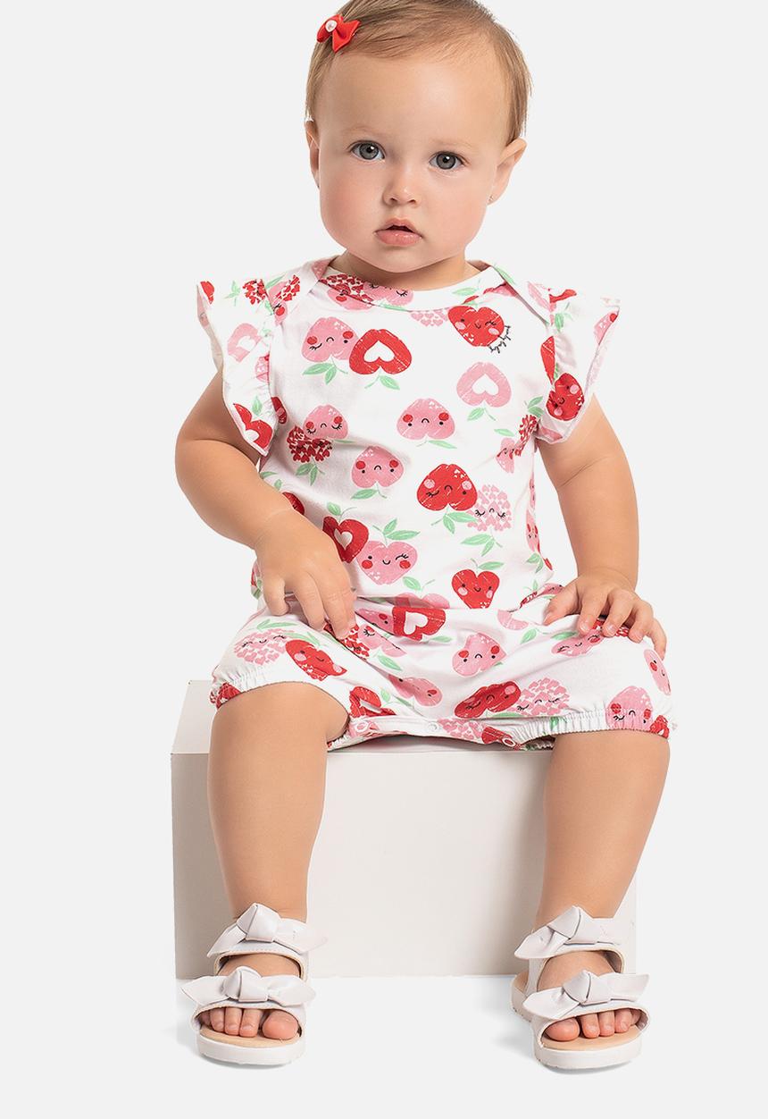 Quimby - Elastane jersey romper - white
