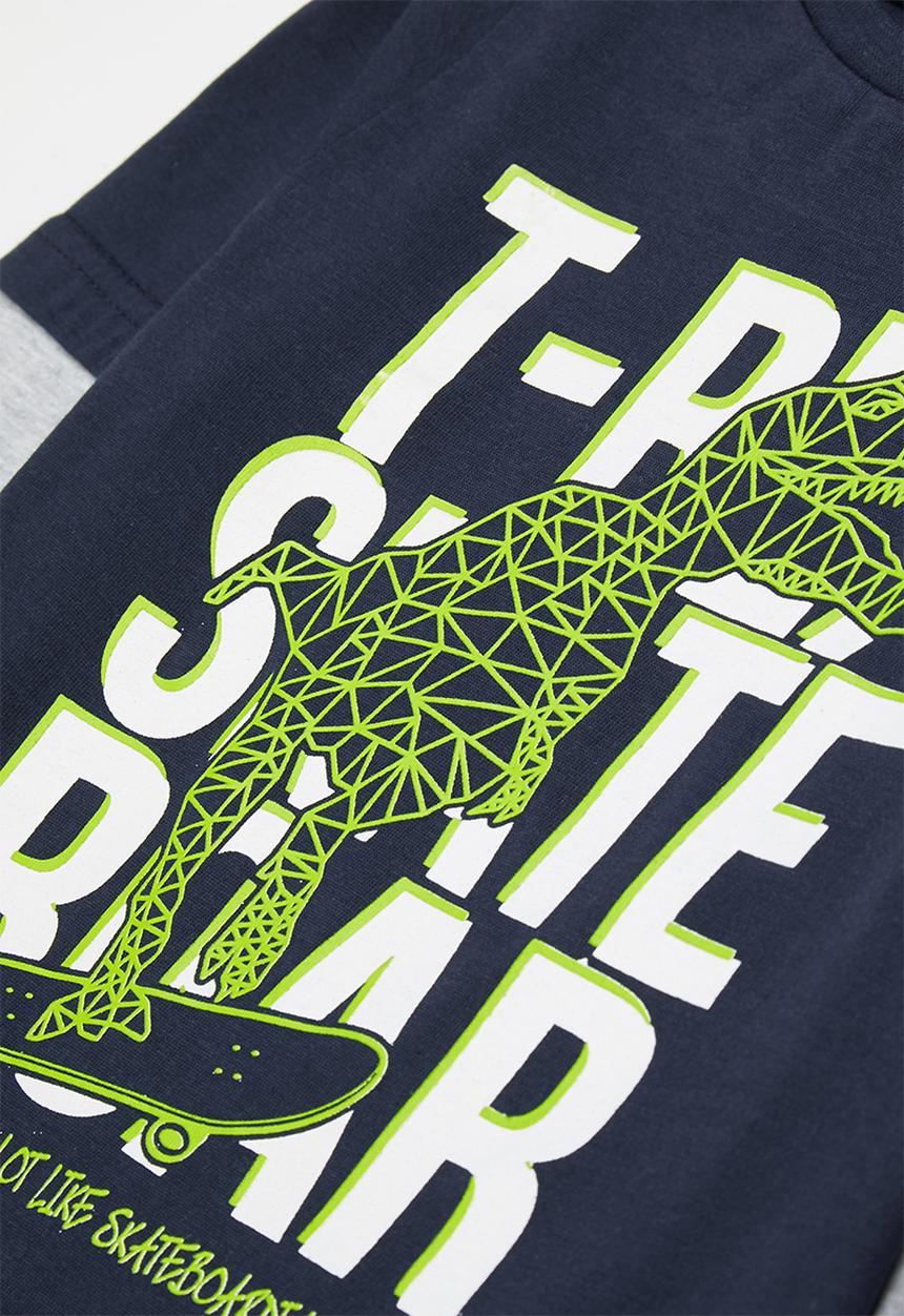 Pop Candy - Graphic tee - navy & grey