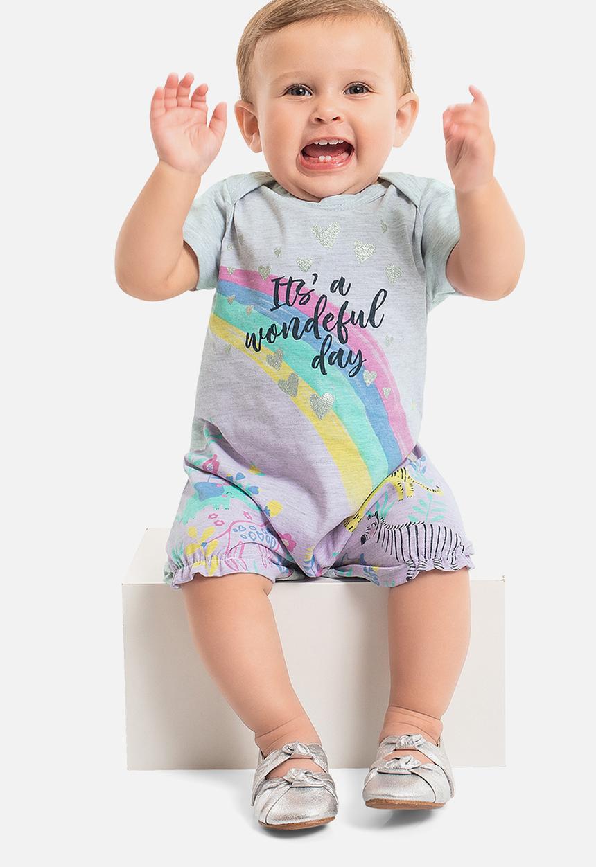Quimby - Single jersey romper - grey