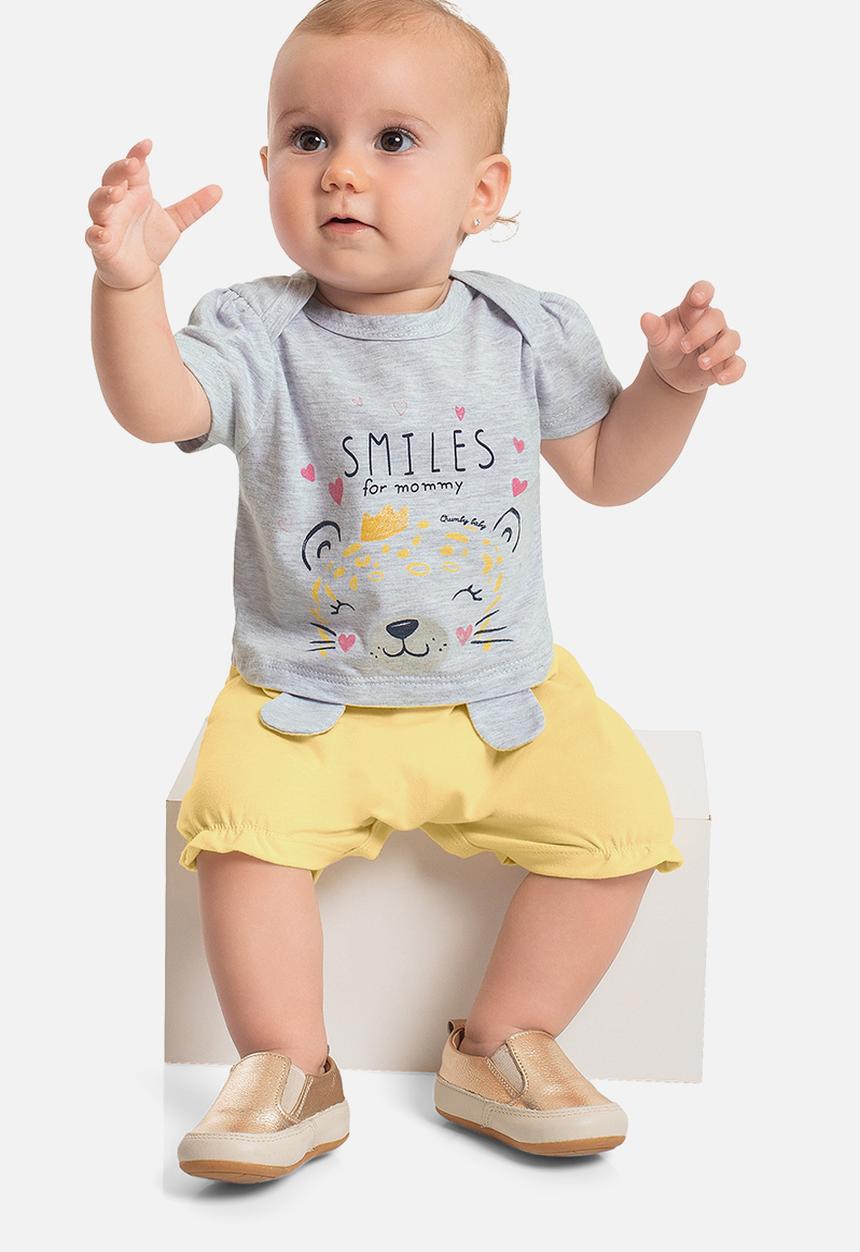 Quimby - Detailed romper - grey