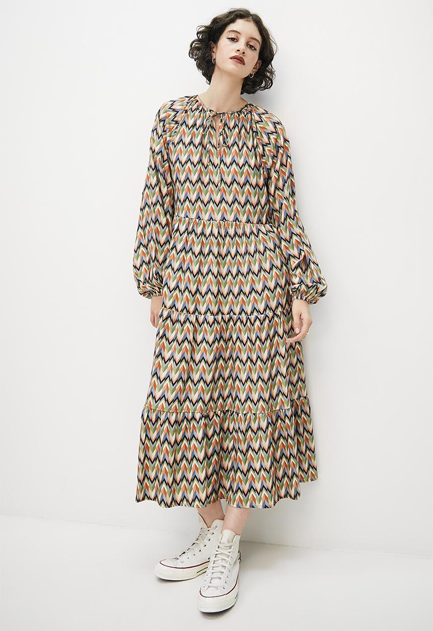 Superbalist - Tiered woven dress - multi