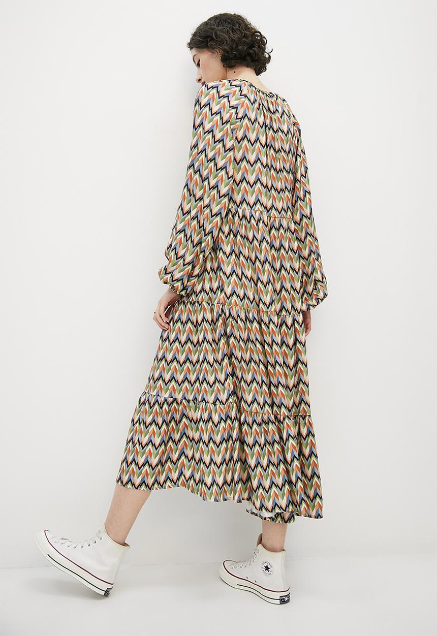 Superbalist - Tiered woven dress - multi