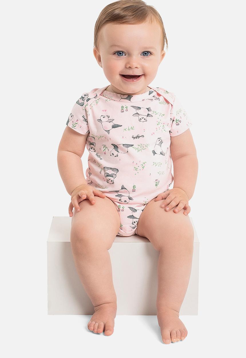 Quimby - Soft jersey cotton bodysuit - light pink