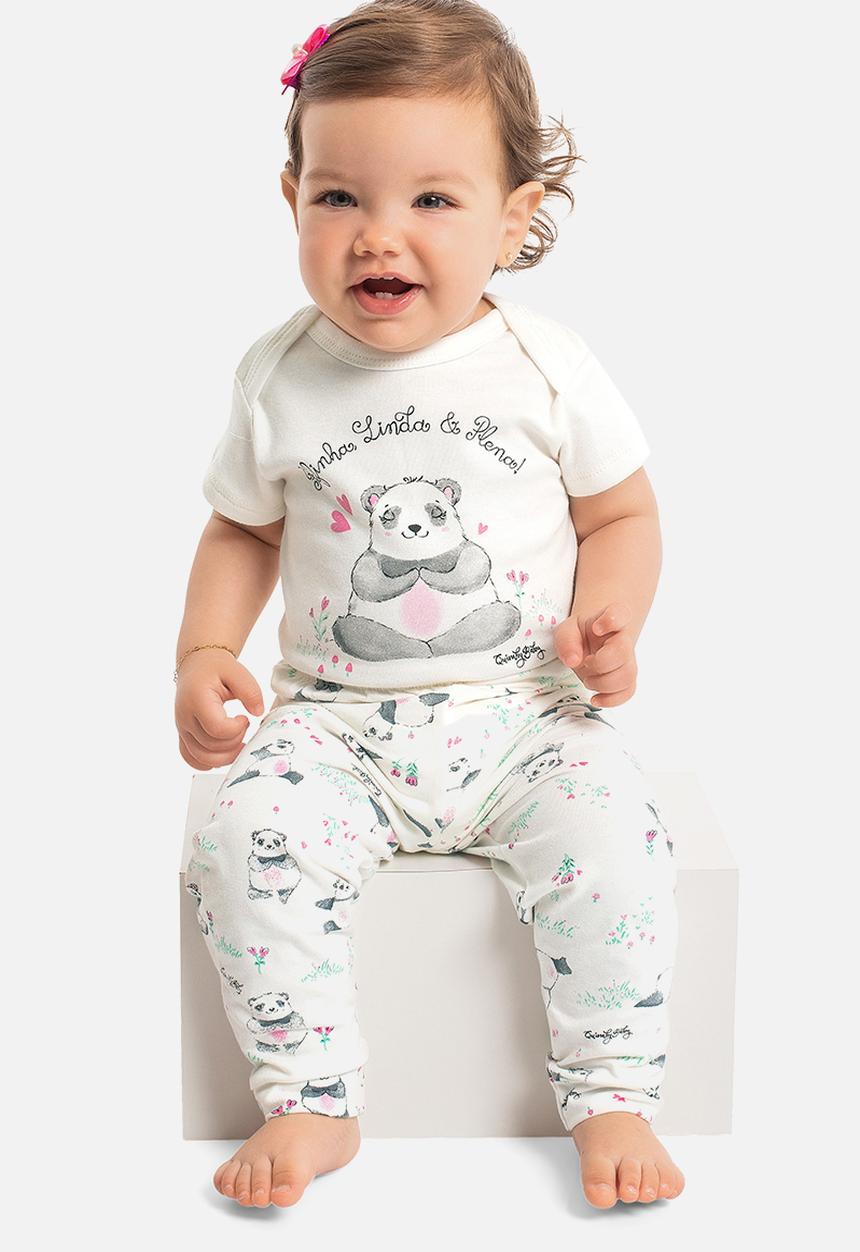 Quimby - Soft jersey cotton pants - off white