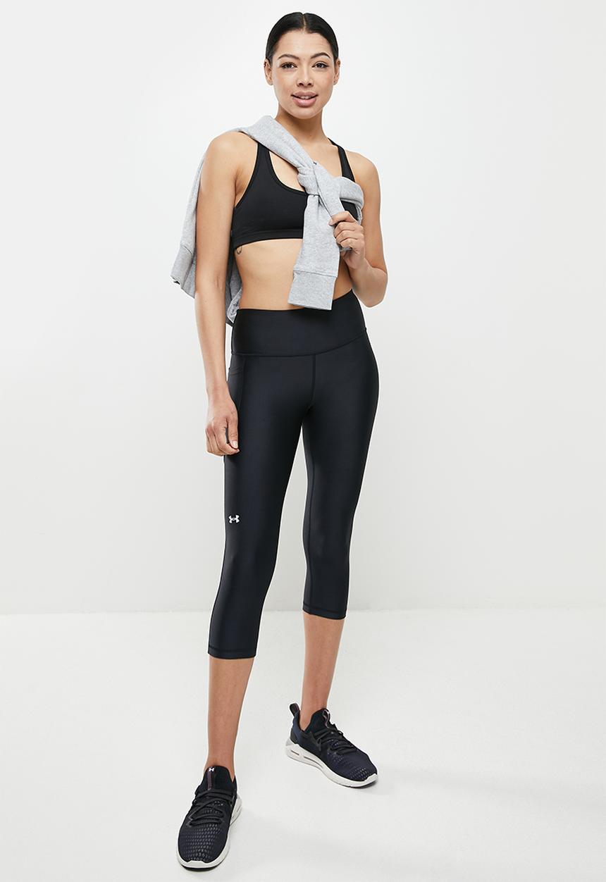 Under Armour - Armour hi capri - black & white