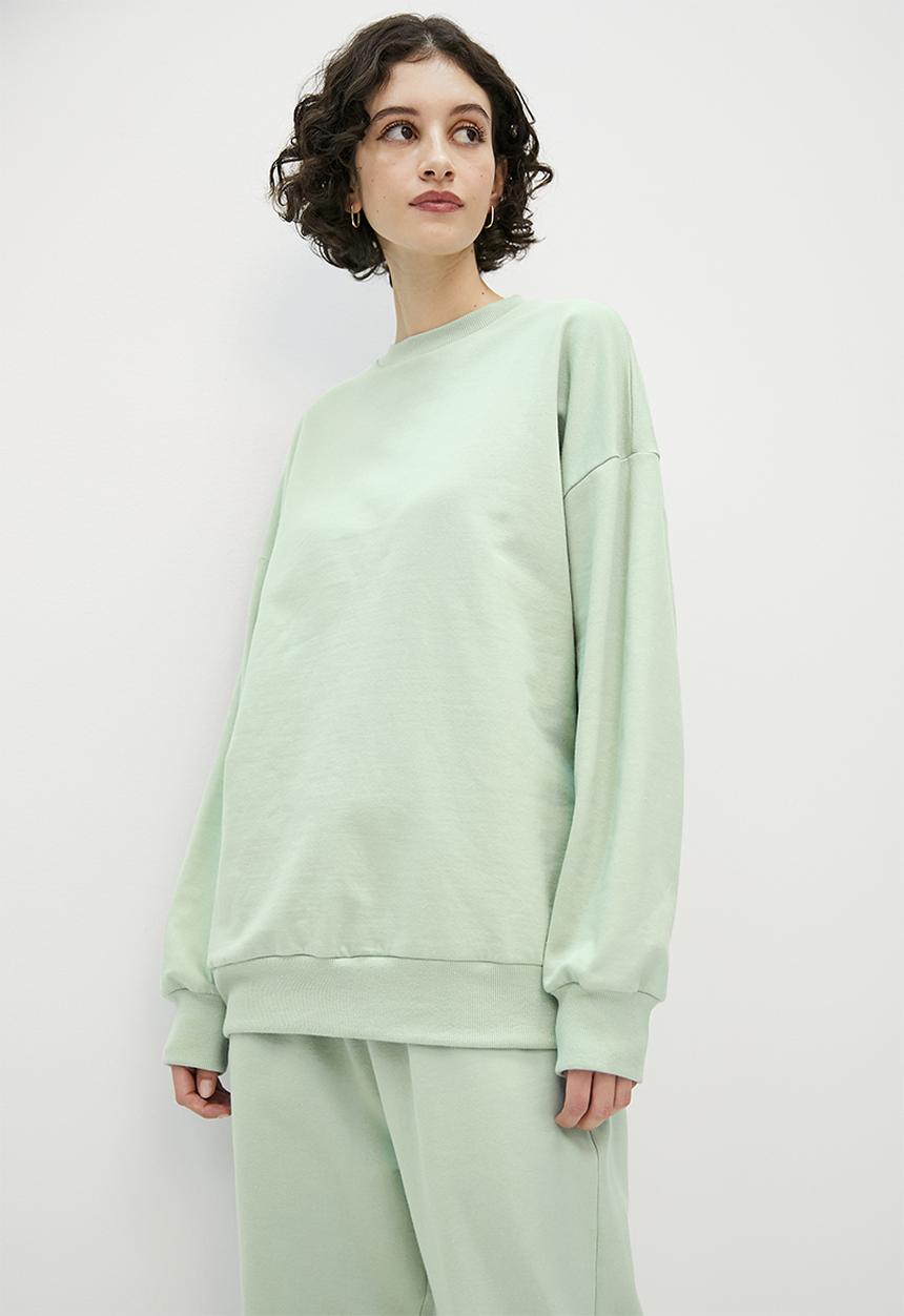 Superbalist - Slouch crew neck - dusty sage