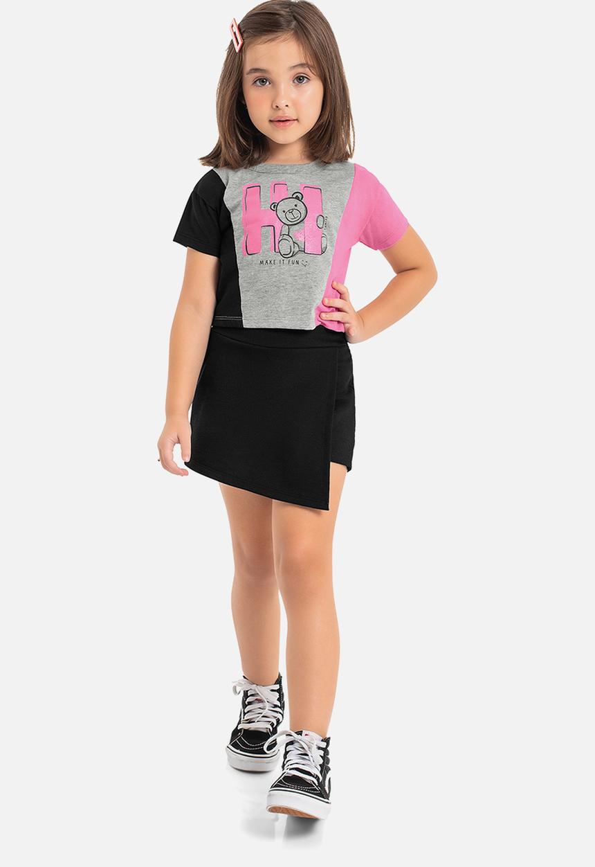 Quimby - Single jersey crop top - grey