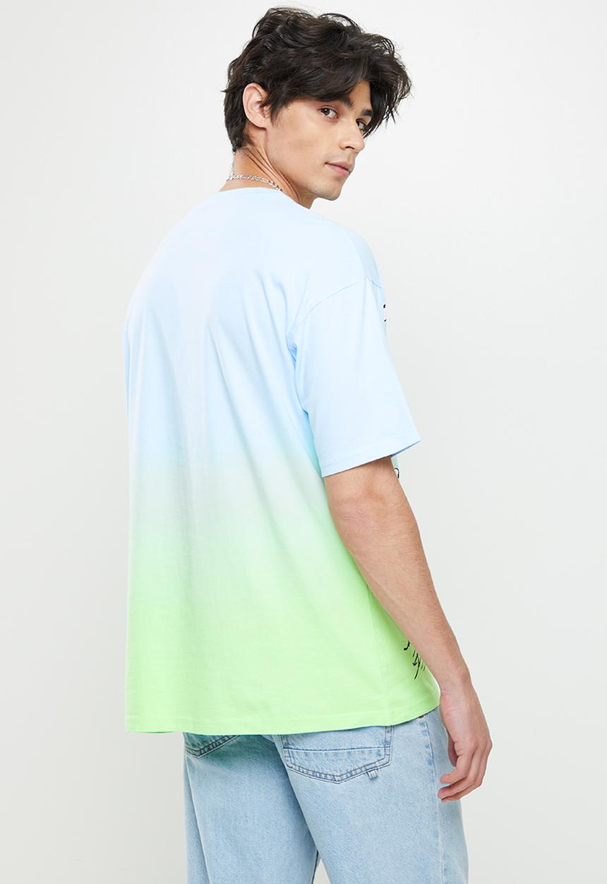 Converse - Converse x peanuts pocket T-shirt - chambray blue & lime rave