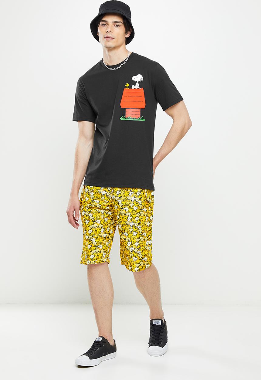 Converse - Converse x peanuts pocket T-shirt - black