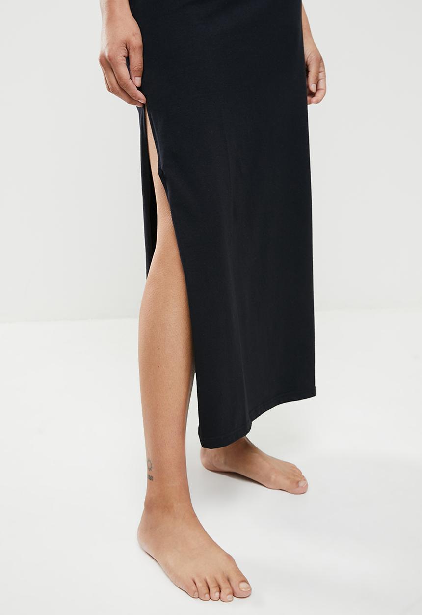 STRONG by T-Shirt Bed Co. - Maxi skirt - raven
