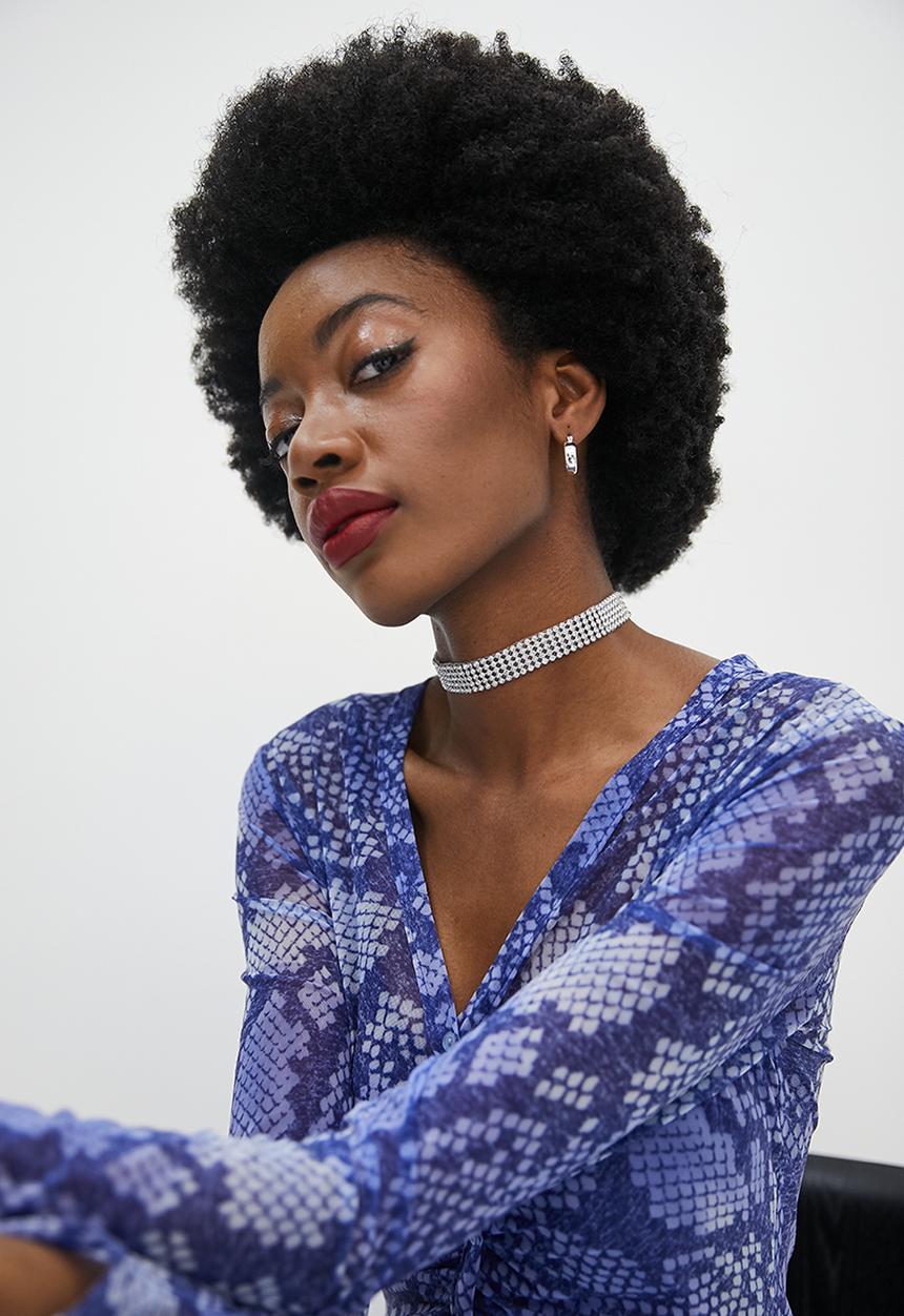 Superbalist - Diamante choker - silver