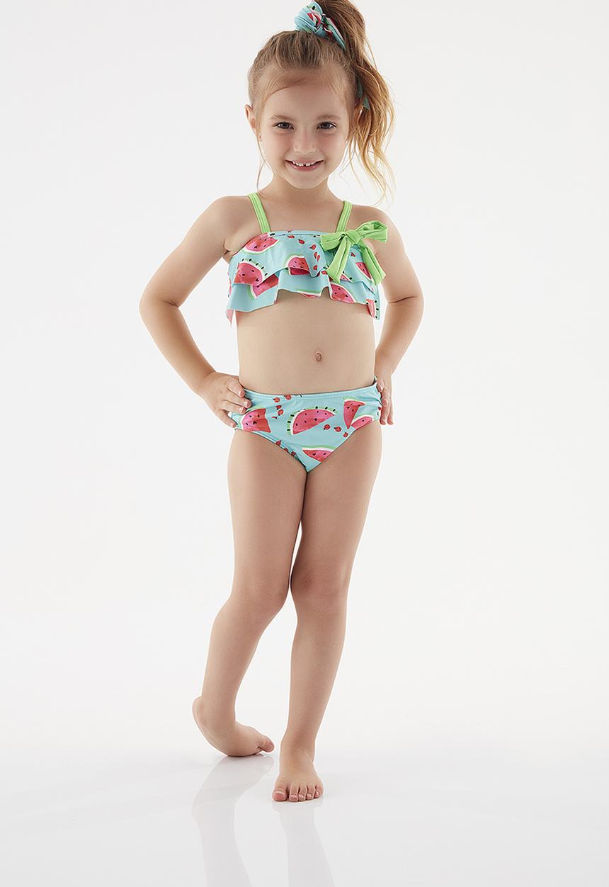 UP Baby - Upf 50+ protection swimming bikini - green