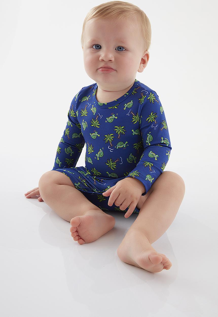 UP Baby - Upf 50+ sun protection romper - blue