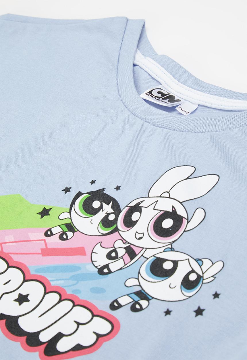 Pop Candy - Power puff tee - aqua