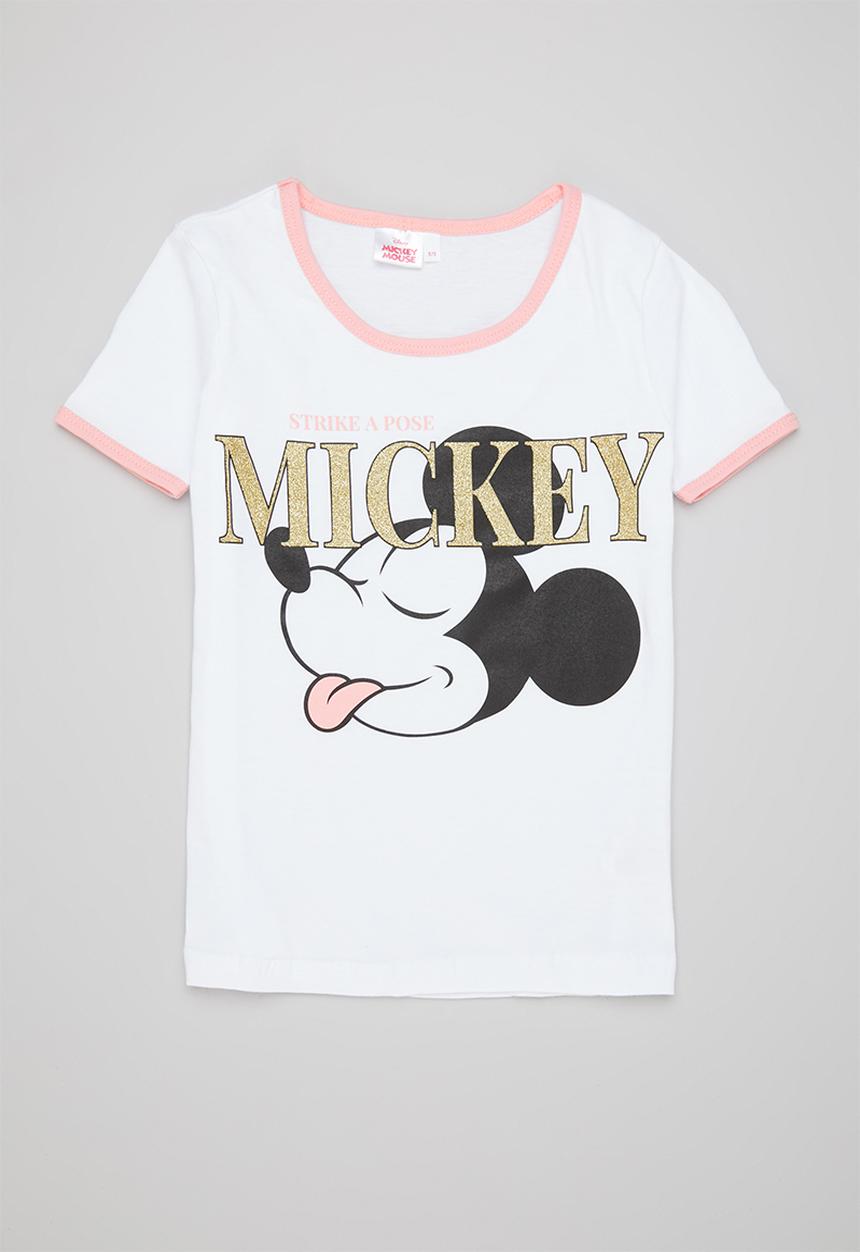 Pop Candy - Ringer tee - white & pink