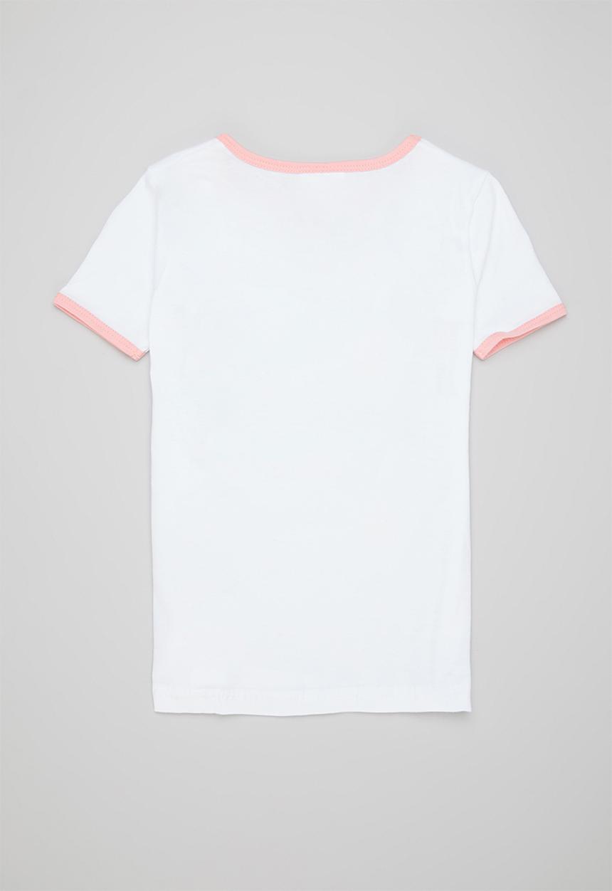 Pop Candy - Ringer tee - white & pink