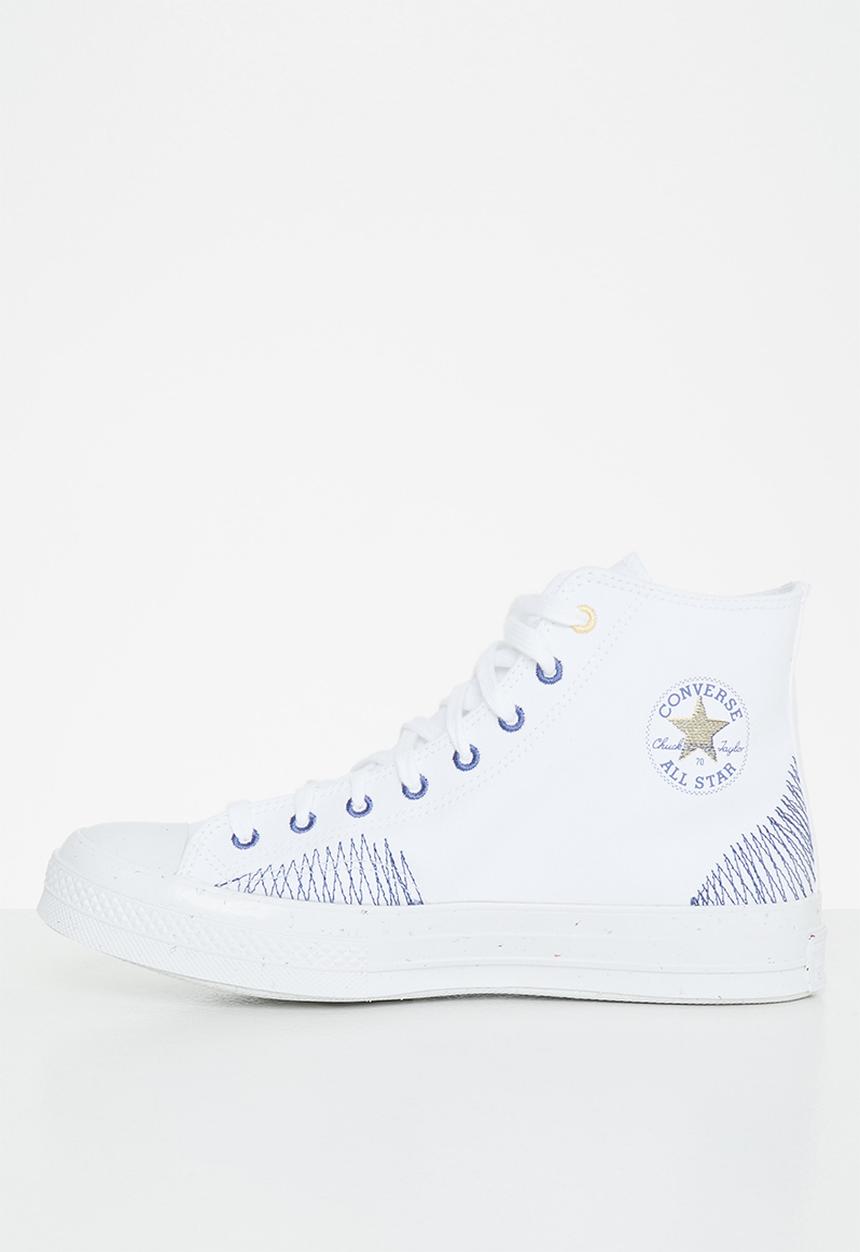 Converse - Chuck 70 hi - renew redux - white/washed indigo/cyber mango