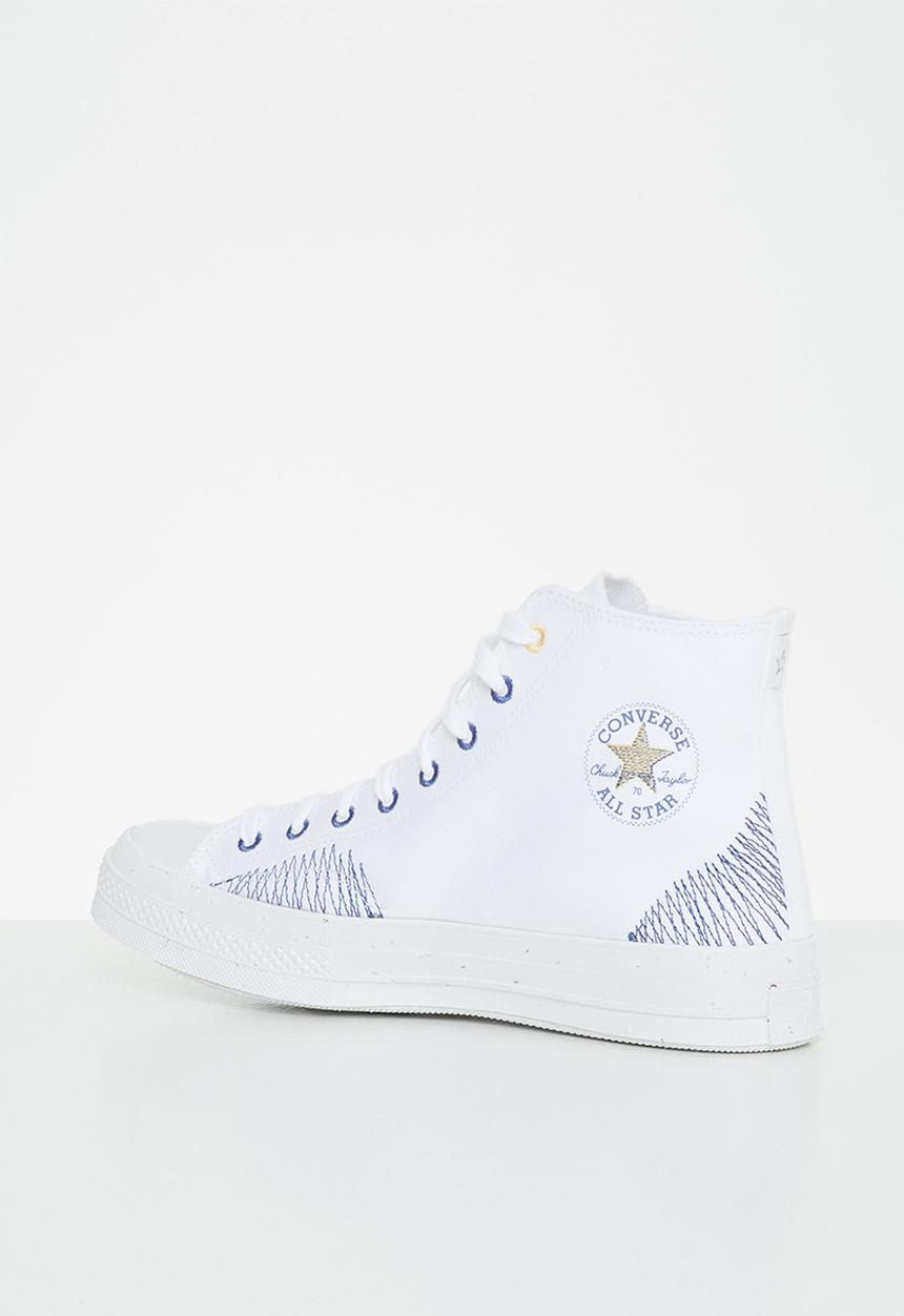 Converse - Chuck 70 hi - renew redux - white/washed indigo/cyber mango