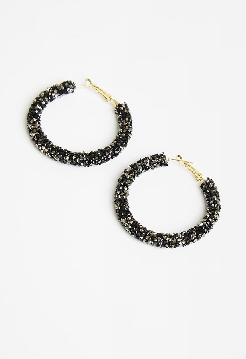 Superbalist - Blair hoop earrings - black 
