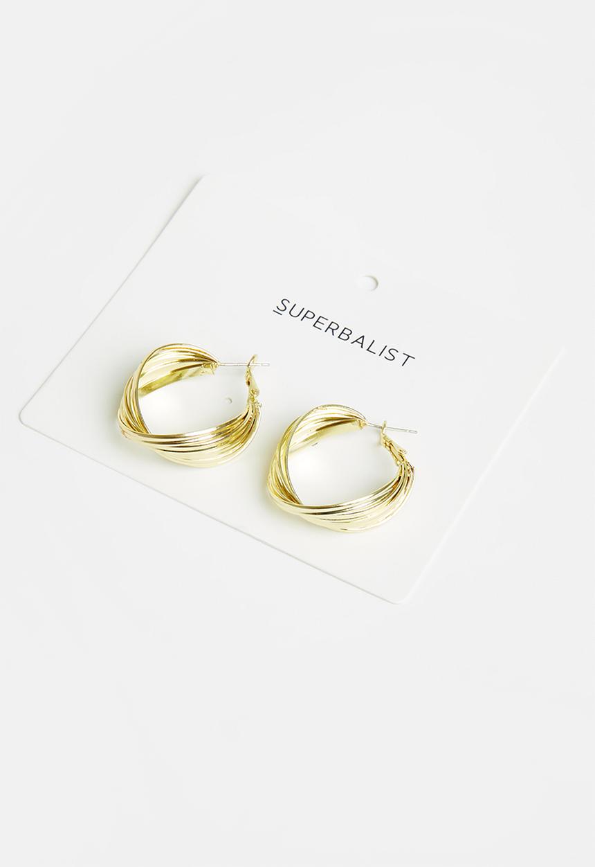 Superbalist - Kerri hoop earrings - gold