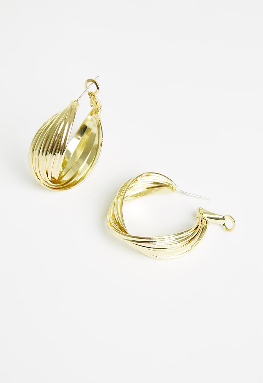 Superbalist - Kerri hoop earrings - gold
