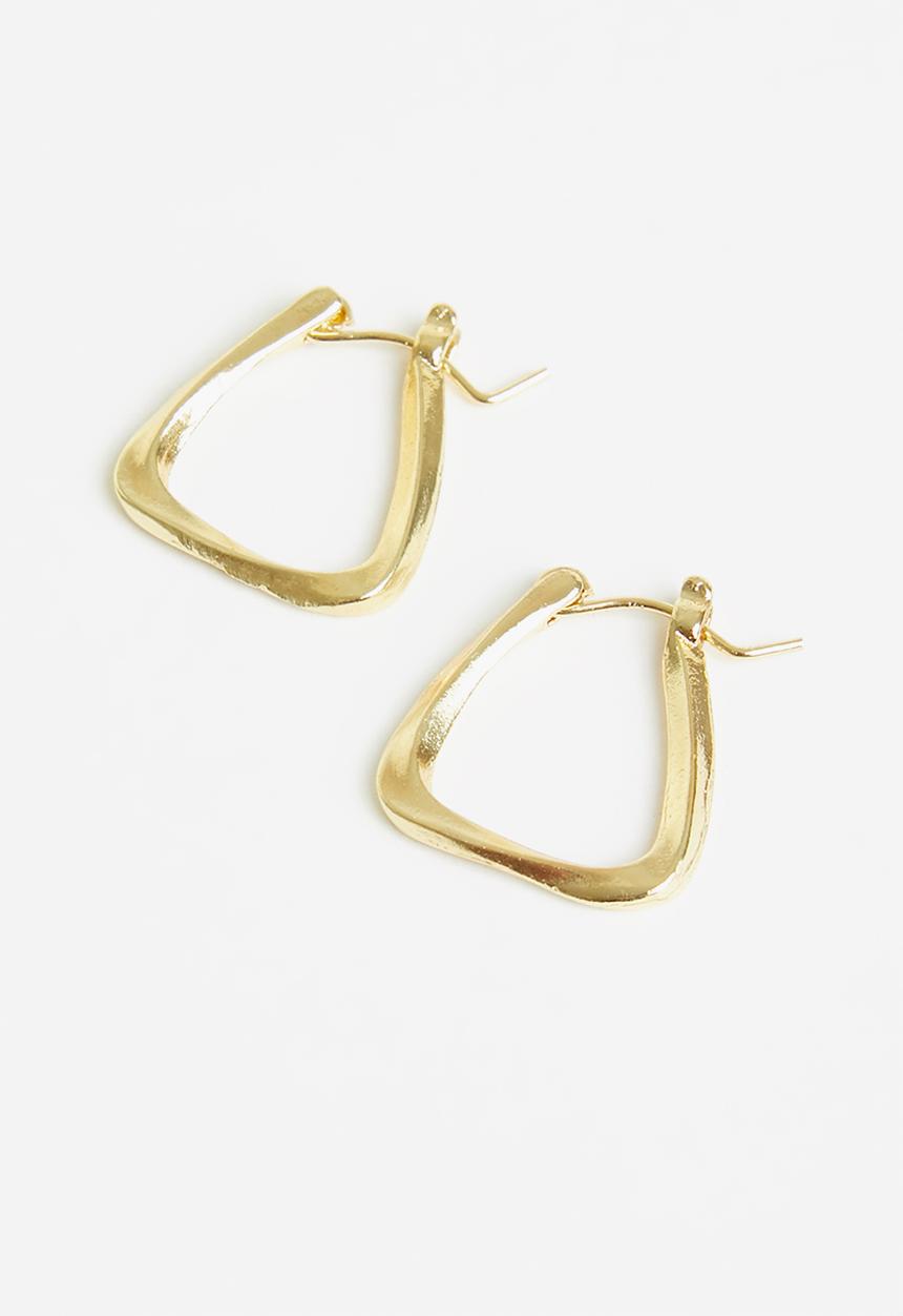 Superbalist - Square hoop earrings - gold