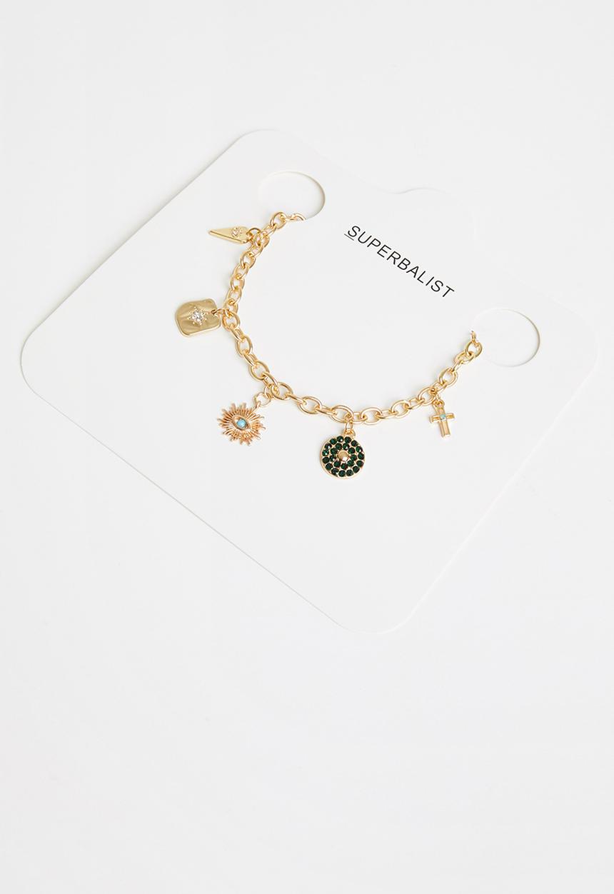 Superbalist - Kyla charm bracelet - gold
