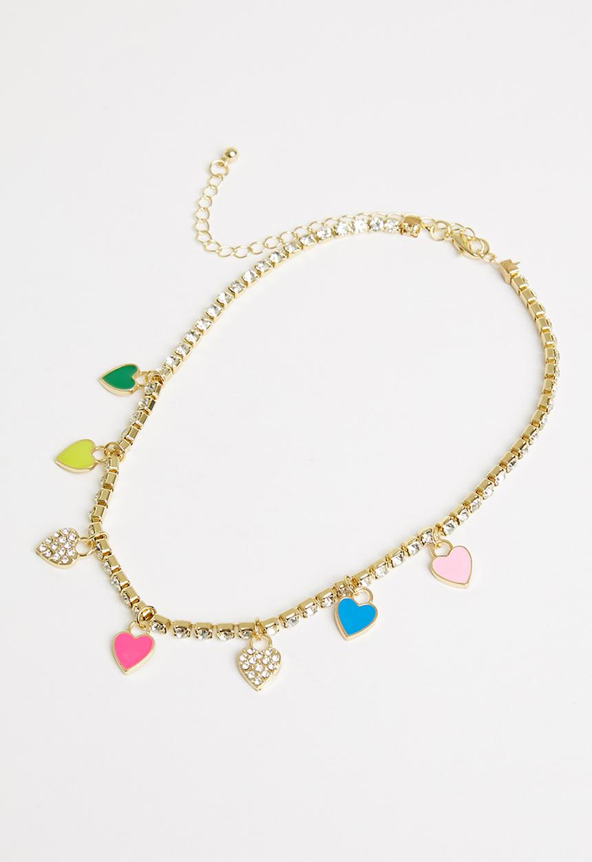 Superbalist - Heart charm necklace - multi