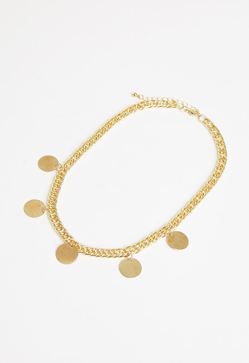 Superbalist - Coin charm pendant necklace - gold