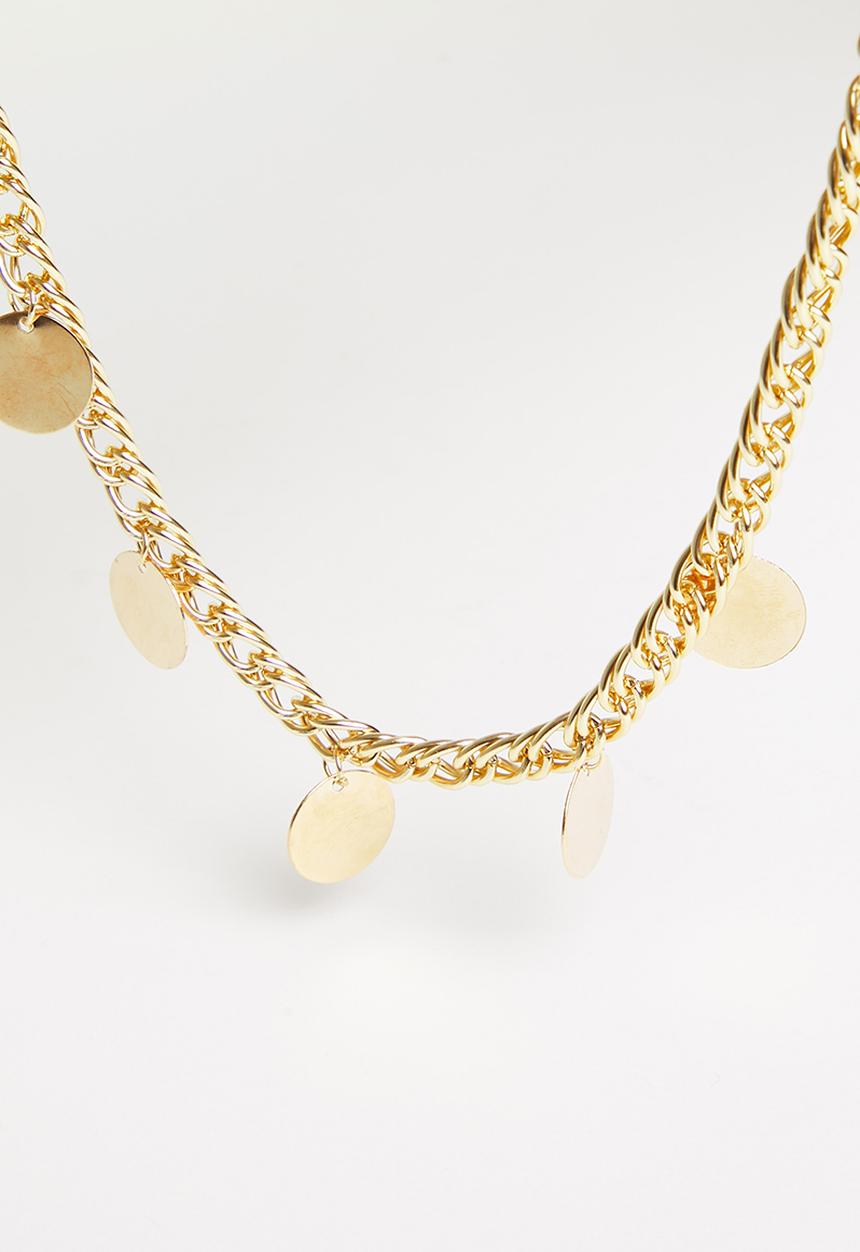 Superbalist - Coin charm pendant necklace - gold