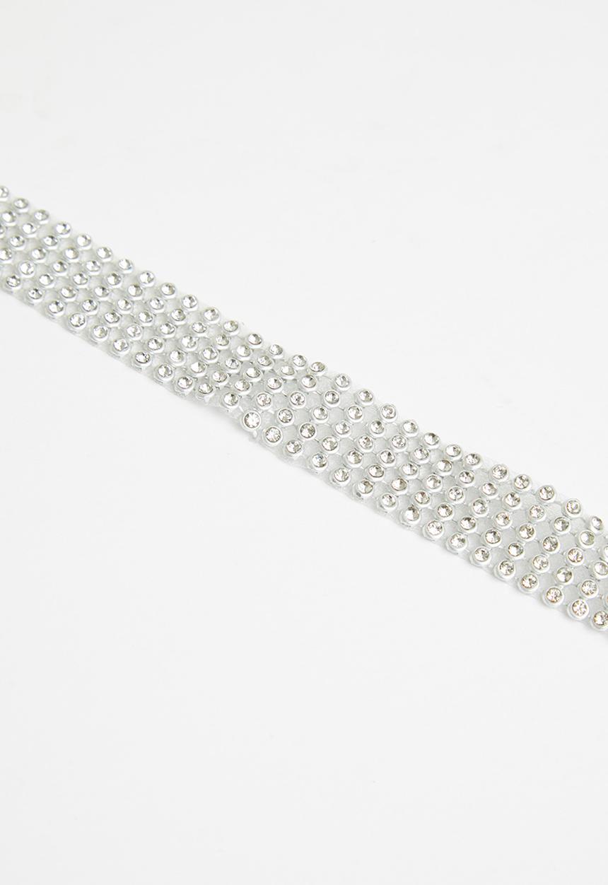Superbalist - Diamante choker - silver
