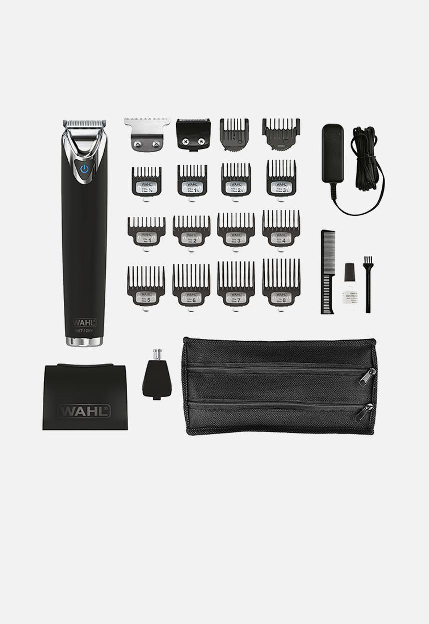WAHL - Wahl Showerproof Stainless Steel Matte Black Trimmer- 25 Piece