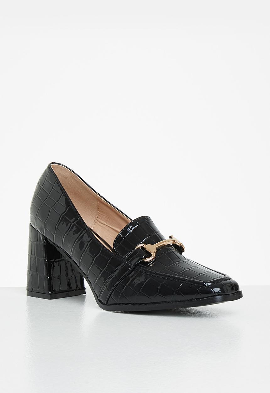 Superbalist - French closed block heel - black
