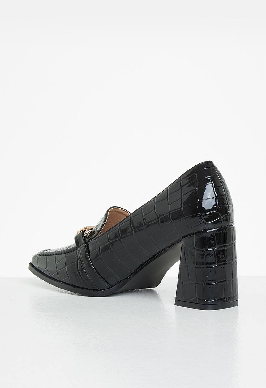 Superbalist - French closed block heel - black