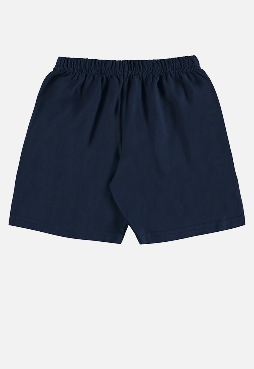 Quimby - Tee and bermuda pajama set - green & blue 