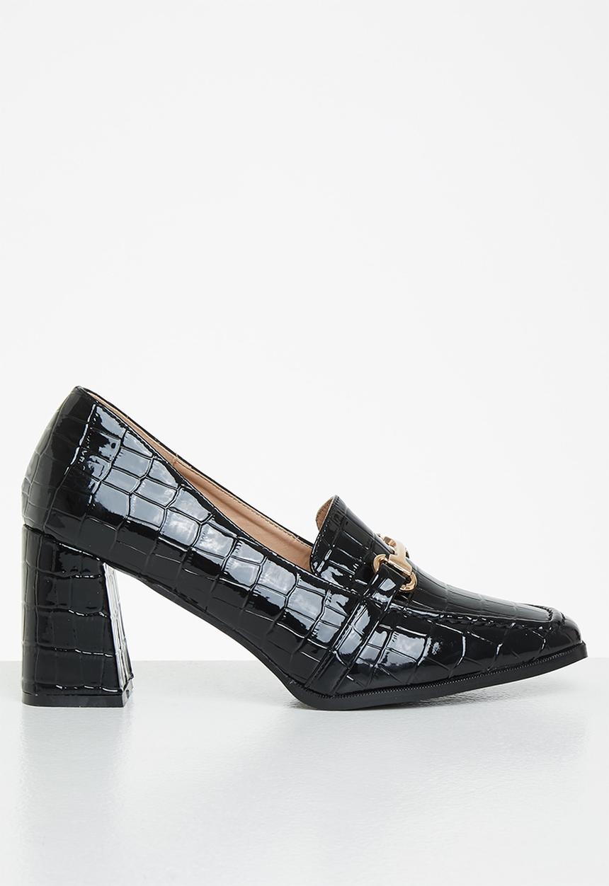 Superbalist - French closed block heel - black