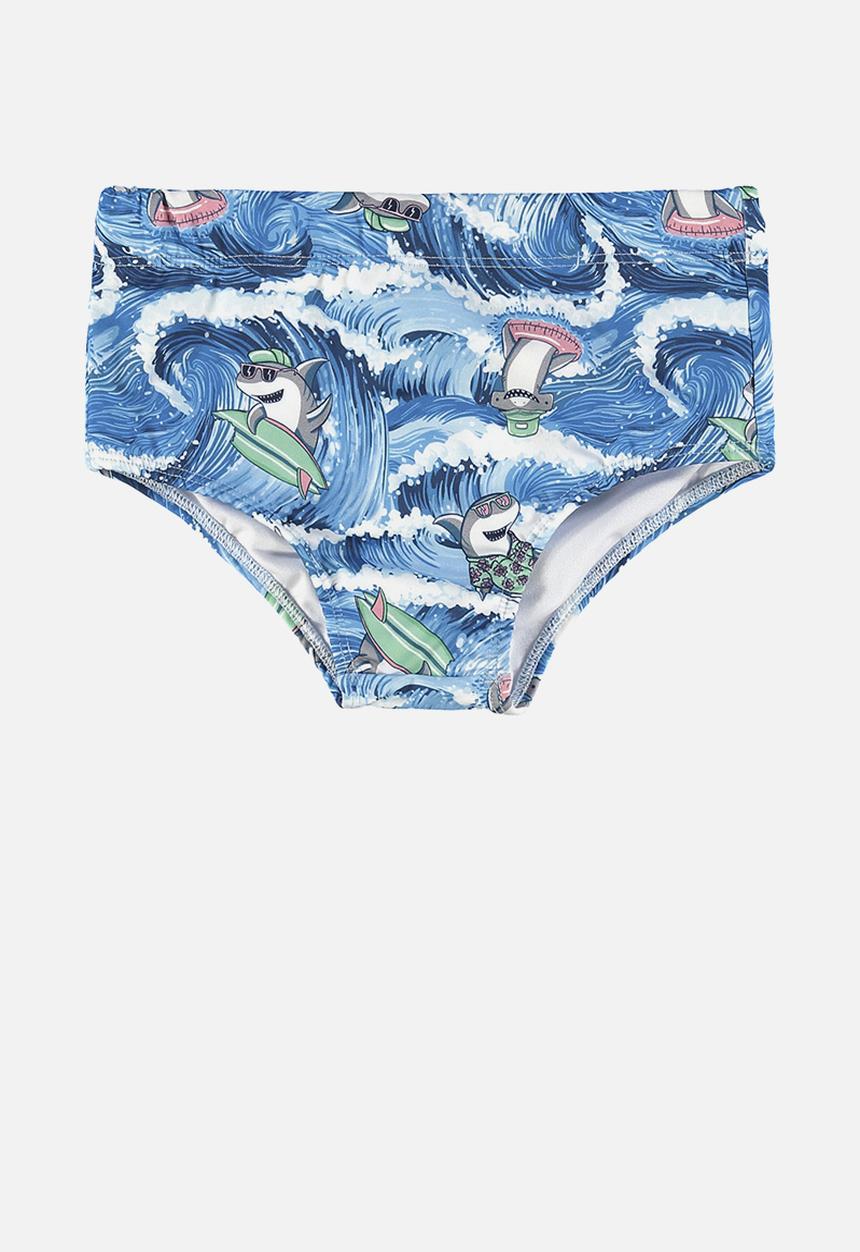 Quimby - Upf 50+ sun protection swim trunks - blue