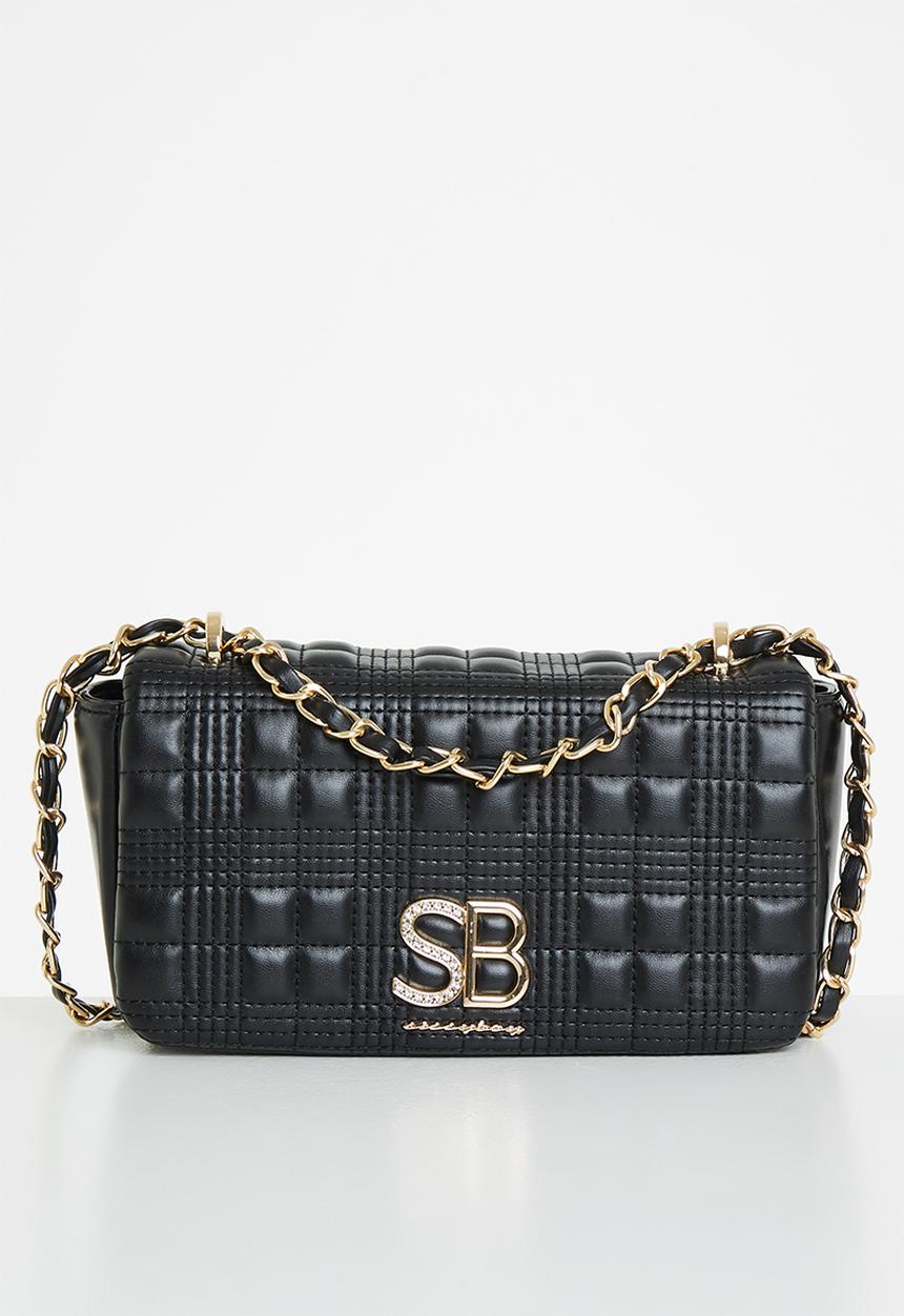 SISSY BOY - Square quilted crossbody - black