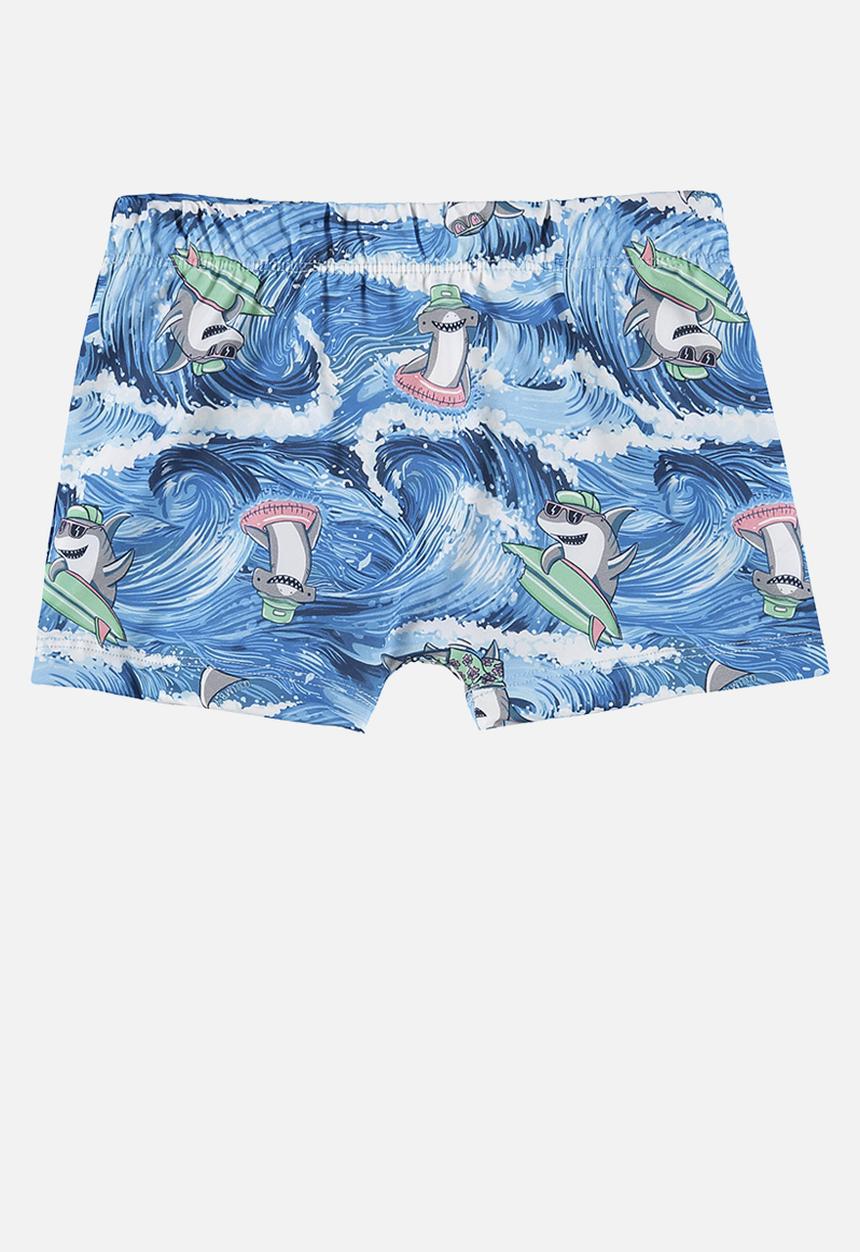 Quimby - Upf 50+ sun protection swim trunks - blue