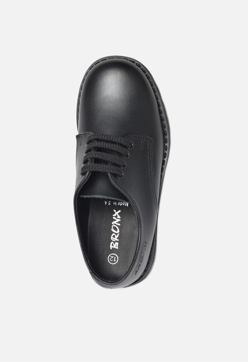 Bronx - School boys lace up - black