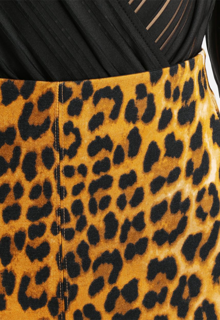 Bardot - Leopard A-Line Skirt
