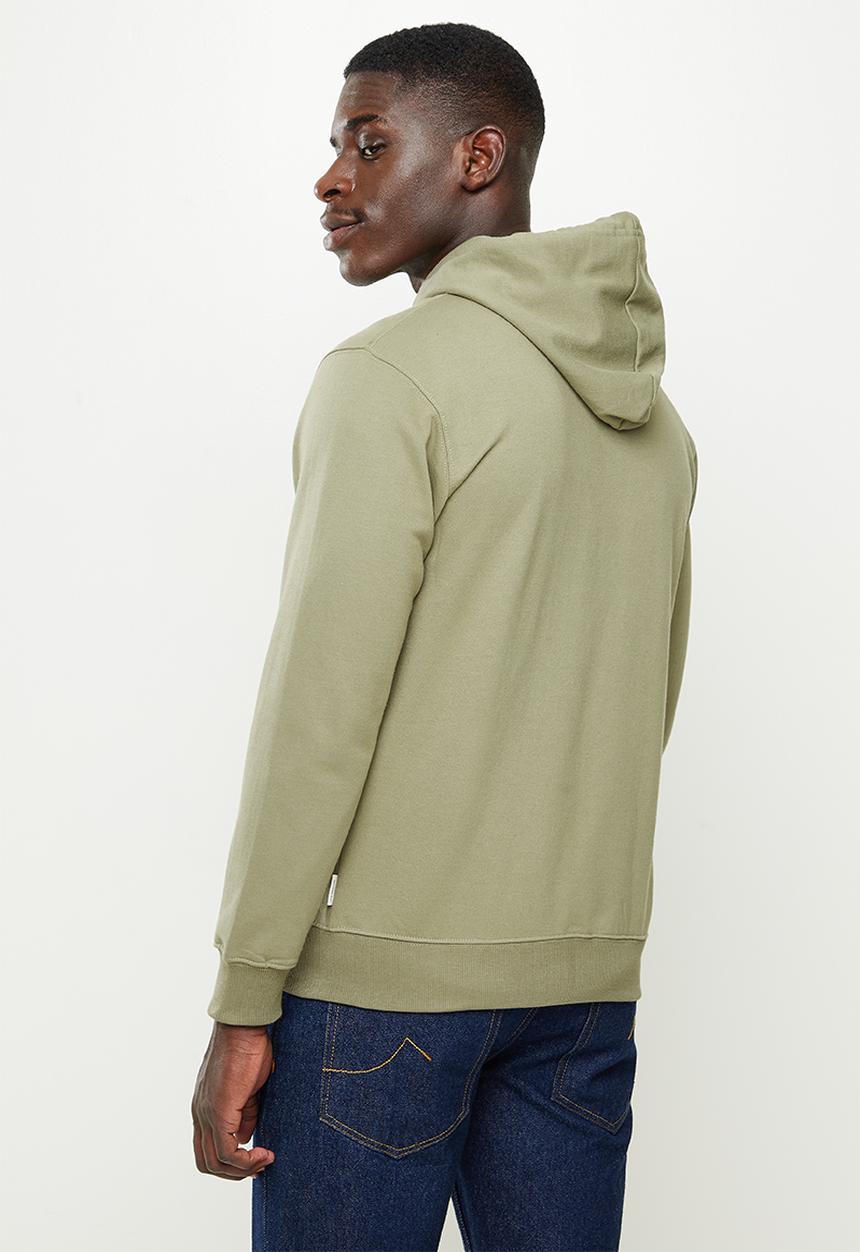 Ben Sherman - Target emb zip thru hoodie - olive