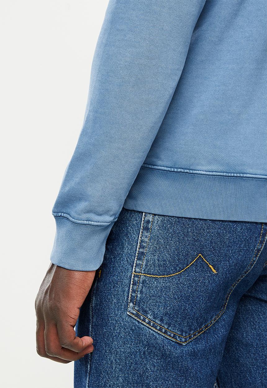 Replay - Essential logo crew sweat - light blue