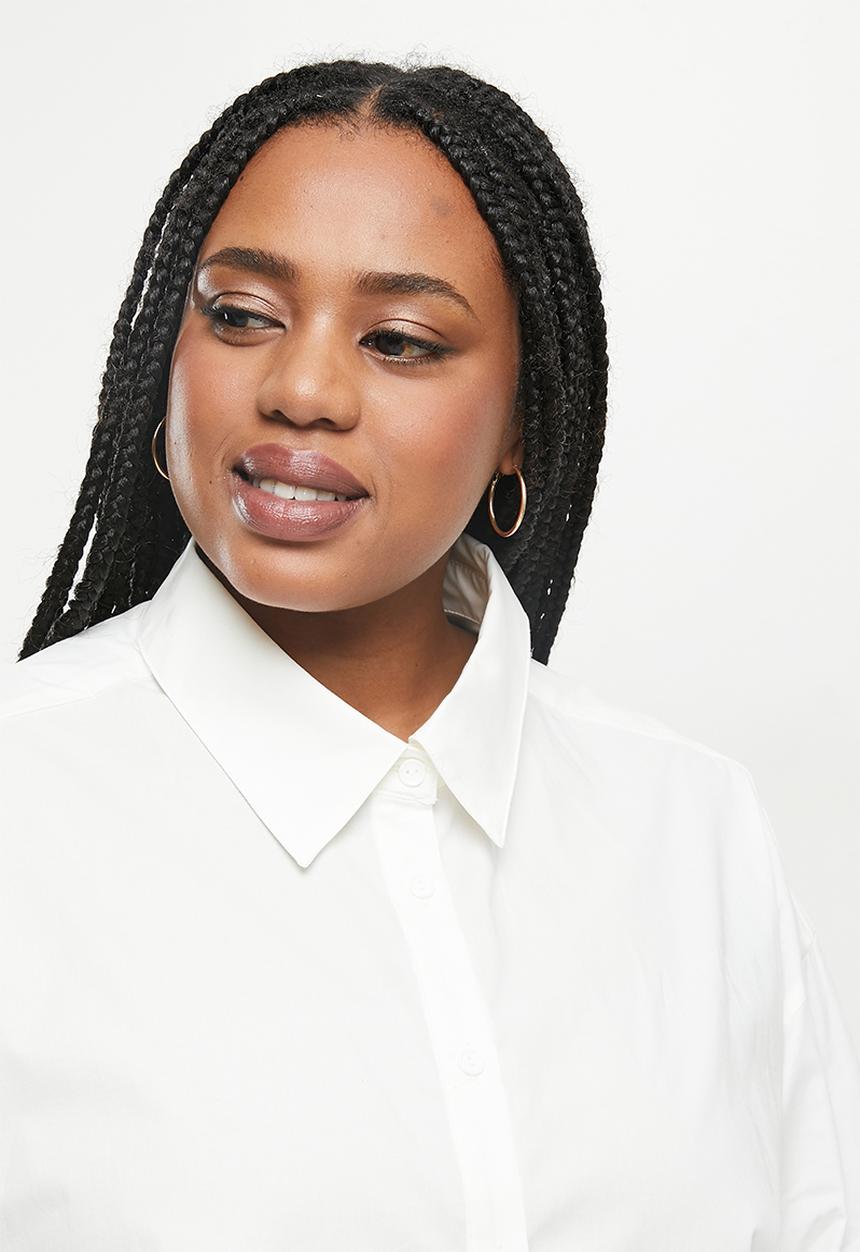 Glamorous - Plus relaxed fit shirt - white
