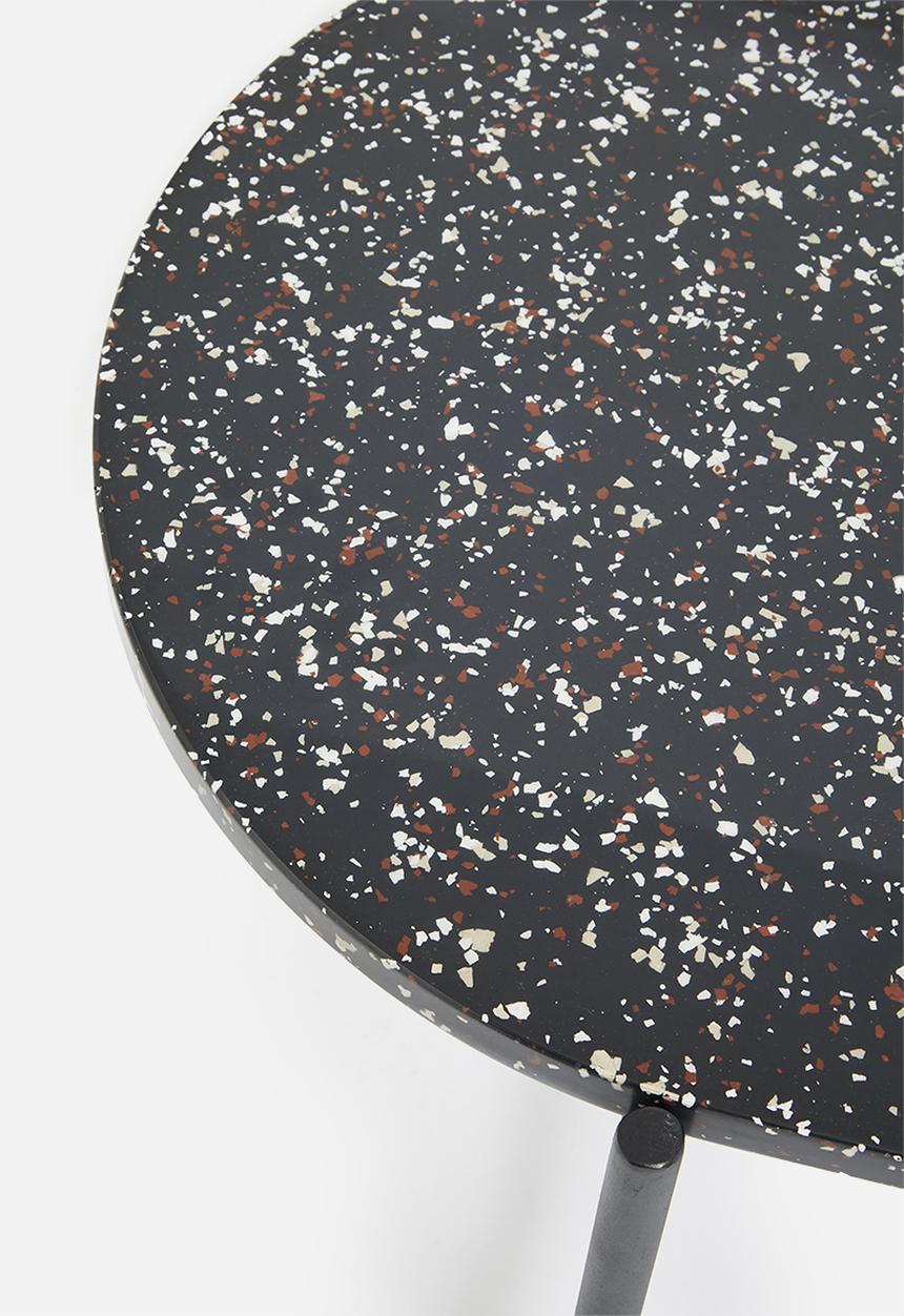 Sixth Floor - Hudson terrazzo coffee table - black